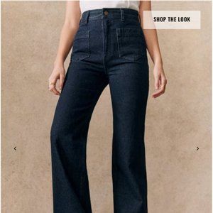 Sezane THE 70'S TROUSERS in Indigo